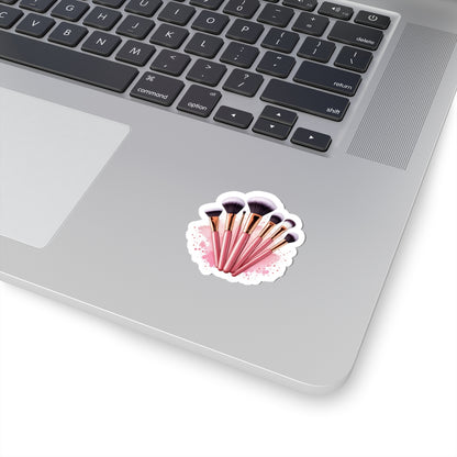 Cosmetic Brush Sticker | Kiss-Cut Decal | Hippsey Creations for Beauty Lovers