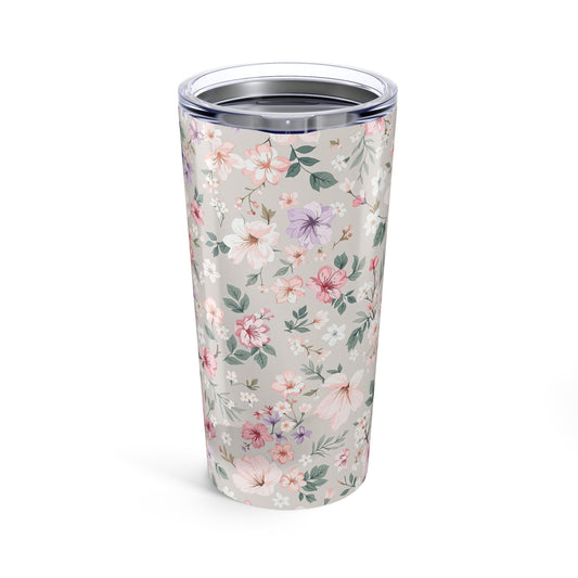 Botanical Blooms Tumbler | 20oz Stainless Steel | Hippsey Creations