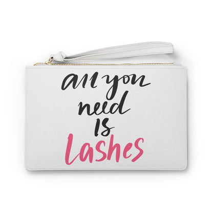 Pink Glam Studio All You Need is Lashes Clutch Bag | Vegan Leather | Hippsey Creationsather Clutch Bag