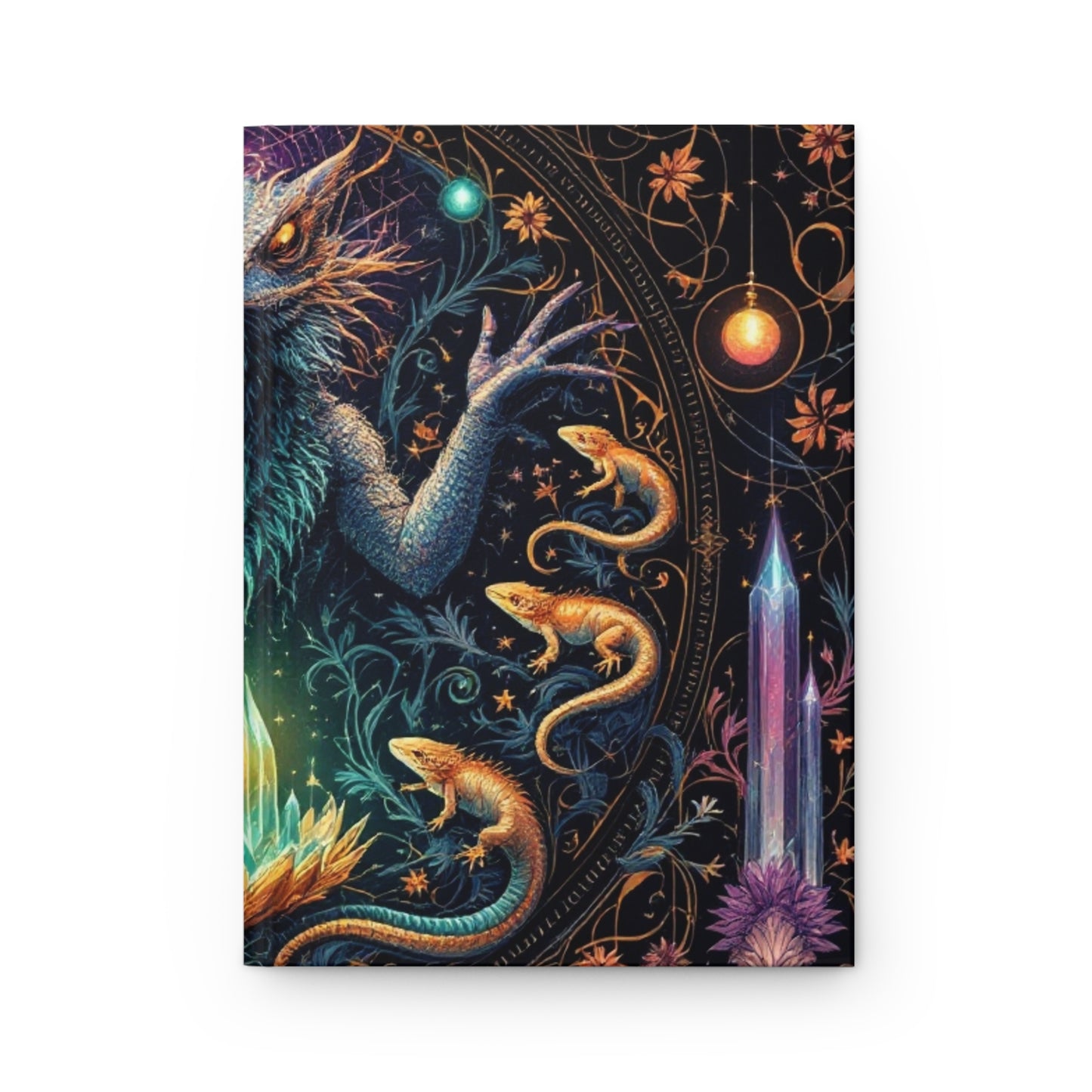 Mystical Lizard Lore Hardcover Journal | 5x8 150 Pages | Hippsey Creations