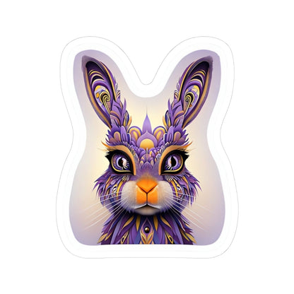 Colorful Rabbit Sticker | Kiss-Cut Design | Hippsey Creations
