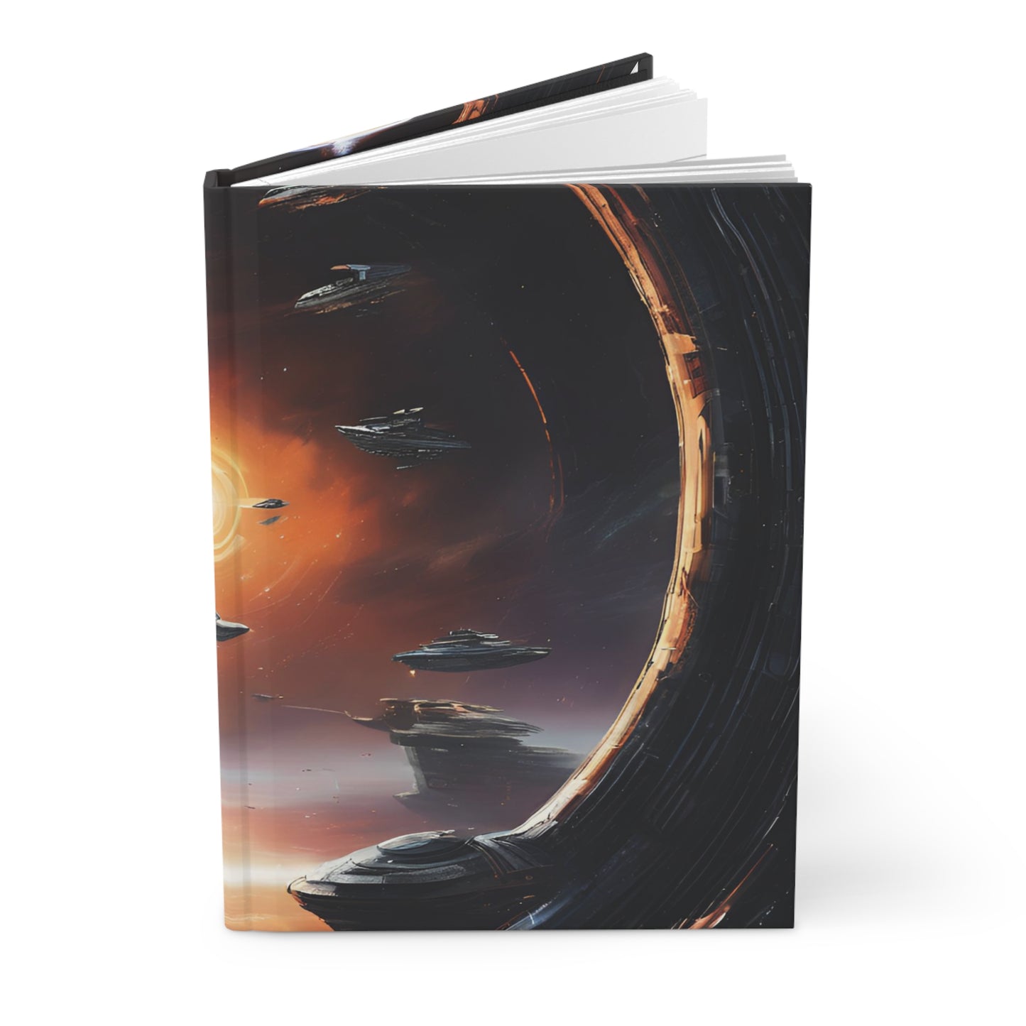 Galactic Vanguard Hardcover Journal | 5x8 150 Pages | Hippsey CreationsSpace Battleship Design